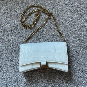 Balenciaga Hourglass Wallet on a Chain